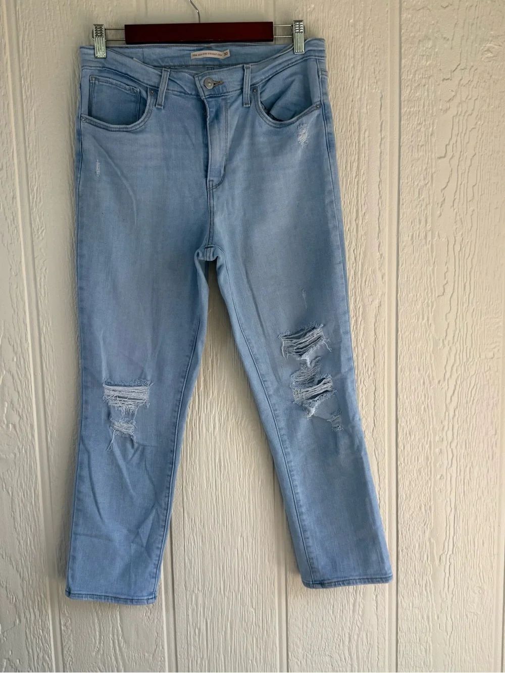 Levi's High Rise Straight crop